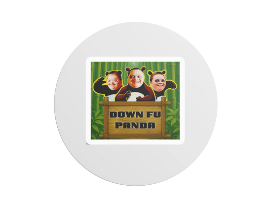Samolepka Down Fu Panda