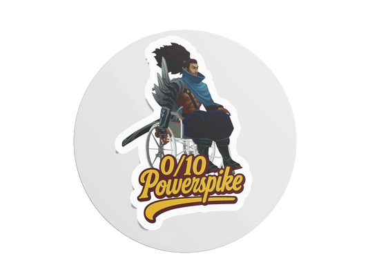 Samolepka 0/10 Powerspike Yasuo