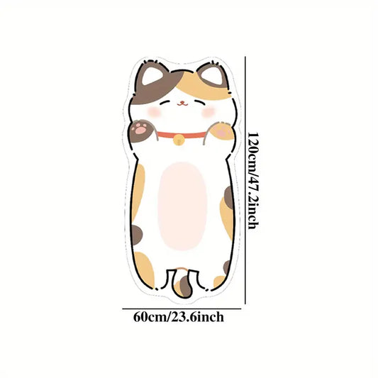 Plyšová podložka ve tvaru kočky