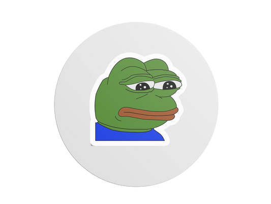 Samolepka Pepe Sad Frog