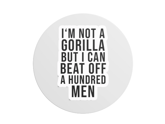 Samolepka I’m not a gorilla