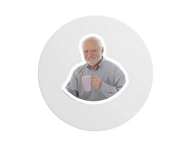 Samolepka Hide the Pain Harold
